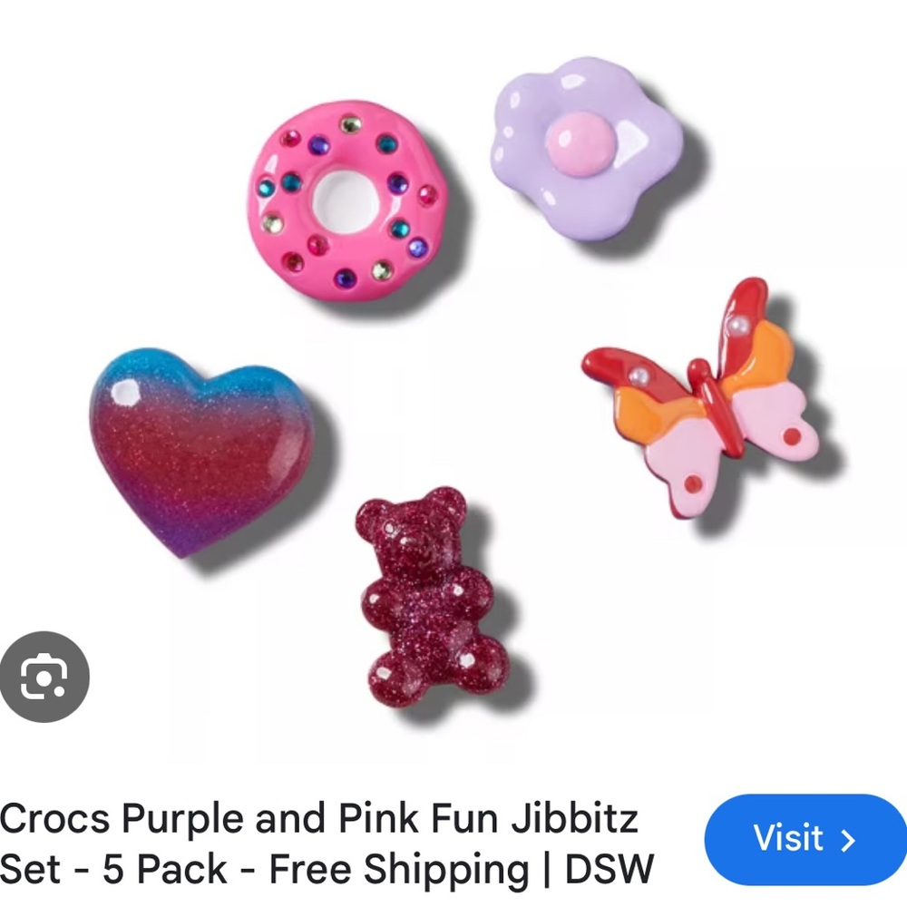 CROCS Vibrant Jibbitz Charm Set - 5 Pack